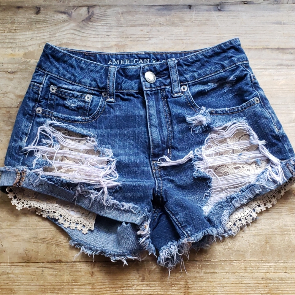Hi Rise American Eagle Shorts Size00